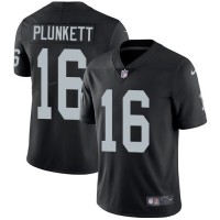 Nike Las Vegas Raiders #16 Jim Plunkett Black Team Color Men's Stitched NFL Vapor Untouchable Limited Jersey