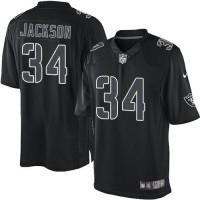 Nike Las Vegas Raiders #34 Bo Jackson Black Men's Stitched NFL Impact Limited Jersey