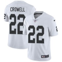 Nike Las Vegas Raiders #22 Isaiah Crowell White Men's Stitched NFL Vapor Untouchable Limited Jersey