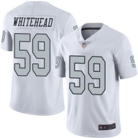 Nike Las Vegas Raiders #59 Tahir Whitehead White Men's Stitched NFL Limited Rush Jersey