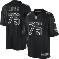 Nike Las Vegas Raiders #75 Howie Long Black Men's Stitched NFL Impact Limited Jersey