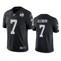 Nike Las Vegas Raiders #7 Mike Glennon Black 60th Anniversary Vapor Limited Stitched NFL 100th Season Jersey