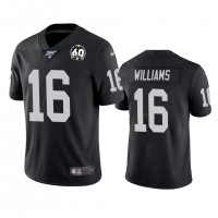 Nike Las Vegas Raiders #16 Tyrell Williams Black 60th Anniversary Vapor Limited Stitched NFL 100th Season Jersey