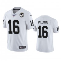 Nike Las Vegas Raiders #16 Tyrell Williams White 60th Anniversary Vapor Limited Stitched NFL 100th Season Jersey