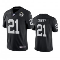 Nike Las Vegas Raiders #21 Gareon Conley Black 60th Anniversary Vapor Limited Stitched NFL 100th Season Jersey