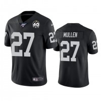 Nike Las Vegas Raiders #27 Trayvon Mullen Black 60th Anniversary Vapor Limited Stitched NFL 100th Season Jersey