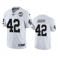 Nike Las Vegas Raiders #42 Karl Joseph White 60th Anniversary Vapor Limited Stitched NFL 100th Season Jersey