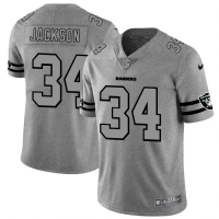 Las Vegas Las Vegas Raiders #34 Bo Jackson Men's Nike Gray Gridiron II Vapor Untouchable Limited NFL Jersey