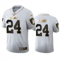Las Vegas Las Vegas Raiders #24 Johnathan Abram Men's Nike White Golden Edition Vapor Limited NFL 100 Jersey
