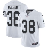 Nike Las Vegas Raiders #38 Nick Nelson White Men's Stitched NFL Vapor Untouchable Limited Jersey