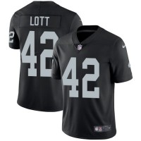 Nike Las Vegas Raiders #42 Ronnie Lott Black Team Color Men's Stitched NFL Vapor Untouchable Limited Jersey