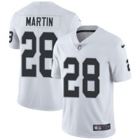 Nike Las Vegas Raiders #28 Doug Martin White Men's Stitched NFL Vapor Untouchable Limited Jersey