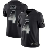 Nike Las Vegas Raiders #4 Derek Carr Black Men's Stitched NFL Vapor Untouchable Limited Smoke Fashion Jersey