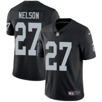 Nike Las Vegas Raiders #27 Reggie Nelson Black Team Color Men's Stitched NFL Vapor Untouchable Limited Jersey