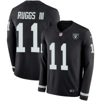 Nike Las Vegas Raiders #11 Henry Ruggs III Black Team Color Men's Stitched NFL Limited Therma Long Sleeve Jersey