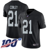 Nike Las Vegas Raiders #21 Gareon Conley Black Team Color Men's Stitched NFL 100th Season Vapor Limited Jersey