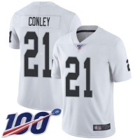 Nike Las Vegas Raiders #21 Gareon Conley White Men's Stitched NFL 100th Season Vapor Limited Jersey