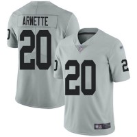 Nike Las Vegas Raiders #20 Damon Arnette Silver Men's Stitched NFL Limited Inverted Legend Jersey