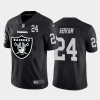 Las Vegas Las Vegas Raiders #24 Johnathan Abram Black Men's Nike Big Team Logo Player Vapor Limited NFL Jersey