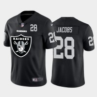 Las Vegas Las Vegas Raiders #28 Josh Jacobs Black Men's Nike Big Team Logo Player Vapor Limited NFL Jersey