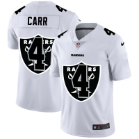 Las Vegas Las Vegas Raiders #4 Derek Carr White Men's Nike Team Logo Dual Overlap Limited NFL Jersey