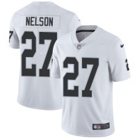Nike Las Vegas Raiders #27 Reggie Nelson White Men's Stitched NFL Vapor Untouchable Limited Jersey