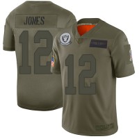 Nike Las Vegas Raiders #12 Zay Jones Camo Men's Stitched NFL Limited 2019 Salute To Service Jersey