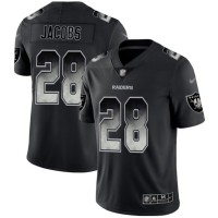 Nike Las Vegas Raiders #28 Josh Jacobs Black Men's Stitched NFL Vapor Untouchable Limited Smoke Fashion Jersey