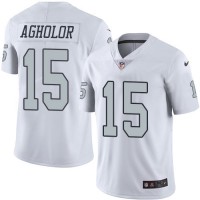 Nike Las Vegas Raiders #15 Nelson Agholor White Men's Stitched NFL Limited Rush Jersey