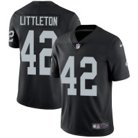 Nike Las Vegas Raiders #42 Cory Littleton Black Team Color Men's Stitched NFL Vapor Untouchable Limited Jersey