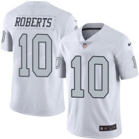 Nike Las Vegas Raiders #10 Seth Roberts White Men's Stitched NFL Limited Rush Jersey