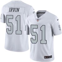 Nike Las Vegas Raiders #51 Bruce Irvin White Men's Stitched NFL Limited Rush Jersey
