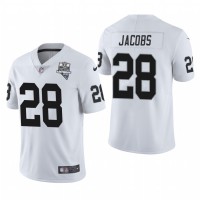 Las Vegas Las Vegas Raiders #28 Josh Jacobs Men's Nike 2020 Inaugural Season Vapor Limited NFL Jersey White