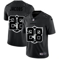 Las Vegas Las Vegas Raiders #28 Josh Jacobs Men's Nike Team Logo Dual Overlap Limited NFL Jersey Black