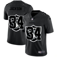 Las Vegas Las Vegas Raiders #34 Bo Jackson Men's Nike Team Logo Dual Overlap Limited NFL Jersey Black