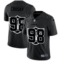 Las Vegas Las Vegas Raiders #98 Maxx Crosby Men's Nike Team Logo Dual Overlap Limited NFL Jersey Black