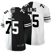 Las Vegas Las Vegas Raiders #75 Howie Long Men's Black V White Peace Split Nike Vapor Untouchable Limited NFL Jersey
