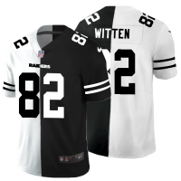 Las Vegas Las Vegas Raiders #82 Jason Witten Men's Black V White Peace Split Nike Vapor Untouchable Limited NFL Jersey