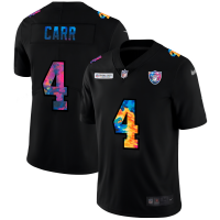 Las Vegas Las Vegas Raiders #4 Derek Carr Men's Nike Multi-Color Black 2020 NFL Crucial Catch Vapor Untouchable Limited Jersey