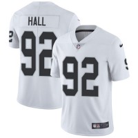 Nike Las Vegas Raiders #92 P.J. Hall White Men's Stitched NFL Vapor Untouchable Limited Jersey