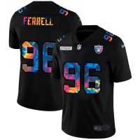 Las Vegas Las Vegas Raiders #96 Clelin Ferrell Men's Nike Multi-Color Black 2020 NFL Crucial Catch Vapor Untouchable Limited Jersey