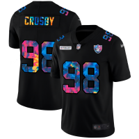 Las Vegas Las Vegas Raiders #98 Maxx Crosby Men's Nike Multi-Color Black 2020 NFL Crucial Catch Vapor Untouchable Limited Jersey