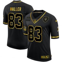 Las Vegas Las Vegas Raiders #83 Darren Waller Men's Nike 2020 Salute To Service Golden Limited NFL Jersey Black