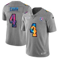 Las Vegas Las Vegas Raiders #4 Derek Carr Men's Nike Multi-Color 2020 NFL Crucial Catch NFL Jersey Greyheather