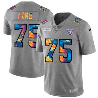 Las Vegas Las Vegas Raiders #75 Howie Long Men's Nike Multi-Color 2020 NFL Crucial Catch NFL Jersey Greyheather