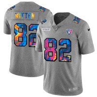 Las Vegas Las Vegas Raiders #82 Jason Witten Men's Nike Multi-Color 2020 NFL Crucial Catch NFL Jersey Greyheather
