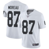 Nike Las Vegas Raiders #87 Foster Moreau White Men's Stitched NFL Vapor Untouchable Limited Jersey