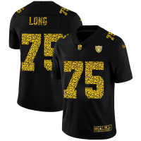 Las Vegas Las Vegas Raiders #75 Howie Long Men's Nike Leopard Print Fashion Vapor Limited NFL Jersey Black