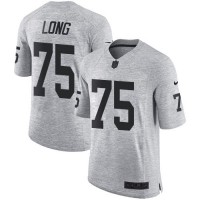 Nike Las Vegas Raiders #75 Howie Long Gray Men's Stitched NFL Limited Gridiron Gray II Jersey