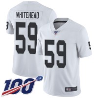 Nike Las Vegas Raiders #59 Tahir Whitehead White Men's Stitched NFL 100th Season Vapor Limited Jersey